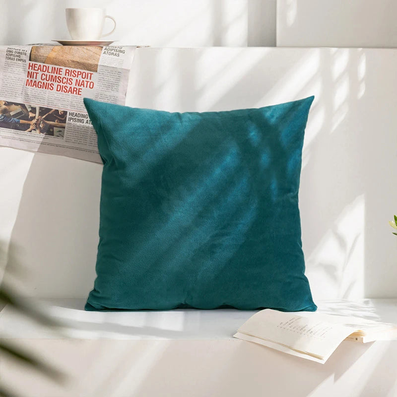 Cushion Cover Velvet Decorative Pillowcase for Sofa Living Room Car Housse De Coussin 45*45 Decorative Pillow Cover