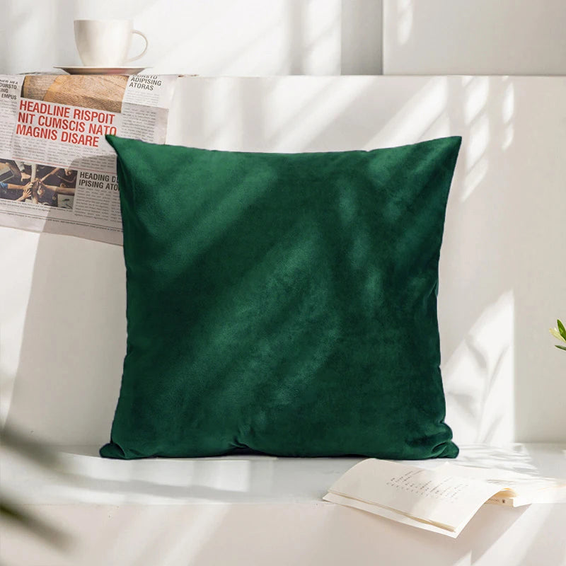 Cushion Cover Velvet Decorative Pillowcase for Sofa Living Room Car Housse De Coussin 45*45 Decorative Pillow Cover