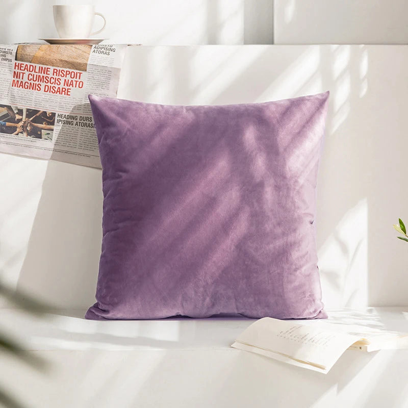 Cushion Cover Velvet Decorative Pillowcase for Sofa Living Room Car Housse De Coussin 45*45 Decorative Pillow Cover