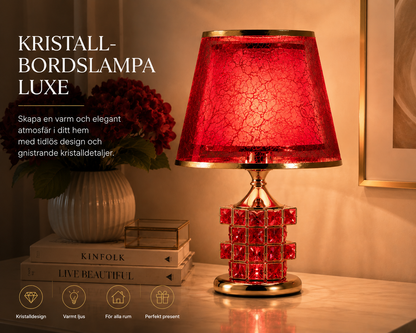 Kristallbordslampa Luxe