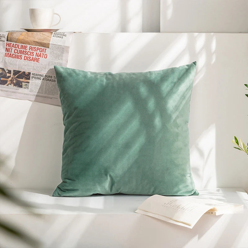 Cushion Cover Velvet Decorative Pillowcase for Sofa Living Room Car Housse De Coussin 45*45 Decorative Pillow Cover