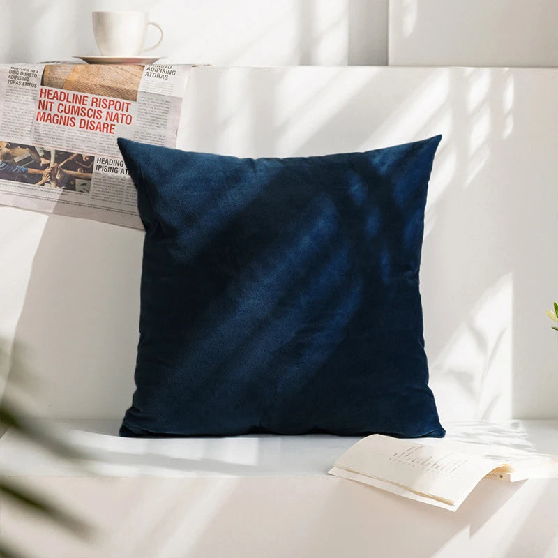 Cushion Cover Velvet Decorative Pillowcase for Sofa Living Room Car Housse De Coussin 45*45 Decorative Pillow Cover
