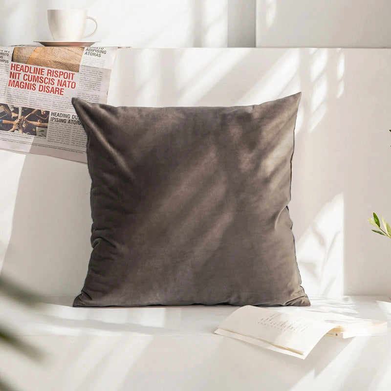 Cushion Cover Velvet Decorative Pillowcase for Sofa Living Room Car Housse De Coussin 45*45 Decorative Pillow Cover