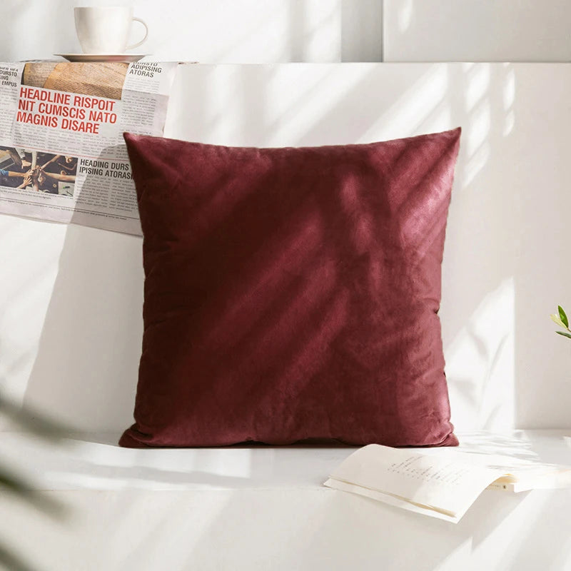 Cushion Cover Velvet Decorative Pillowcase for Sofa Living Room Car Housse De Coussin 45*45 Decorative Pillow Cover