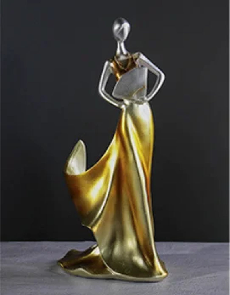 Women Skirt Wine Rack Crafts Statue, Luxurious Sculpture, Creative Figure Character Ornaments, Home Decor, Simple and Modern