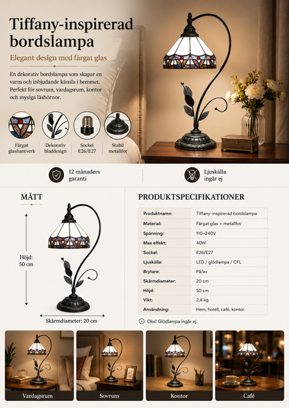 Mosaikbordslampa