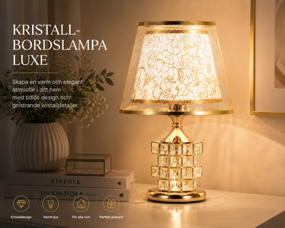 Kristallbordslampa Luxe